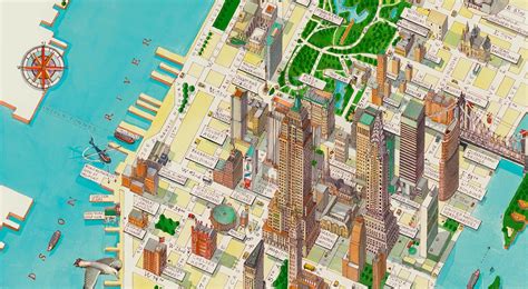 Plan de la ville de New York avec les points de collecte de compost