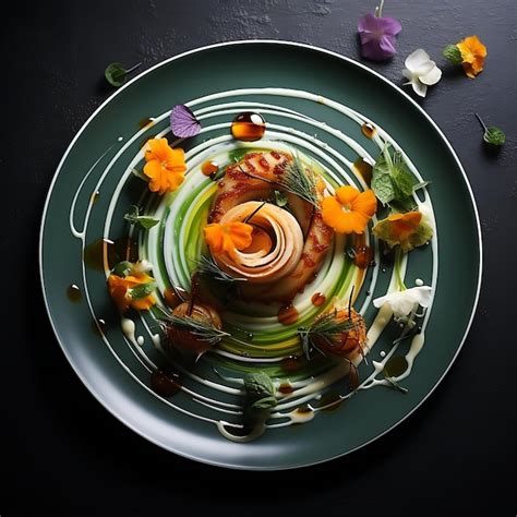 Composition artistique de divers plats à base de brocolis
