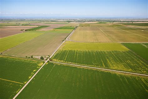 Paysage agricole diversifié aux États-Unis