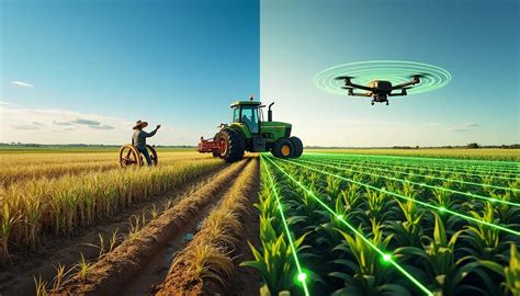 Schéma de fonctionnement de l'agriculture de précision et des systèmes connectés