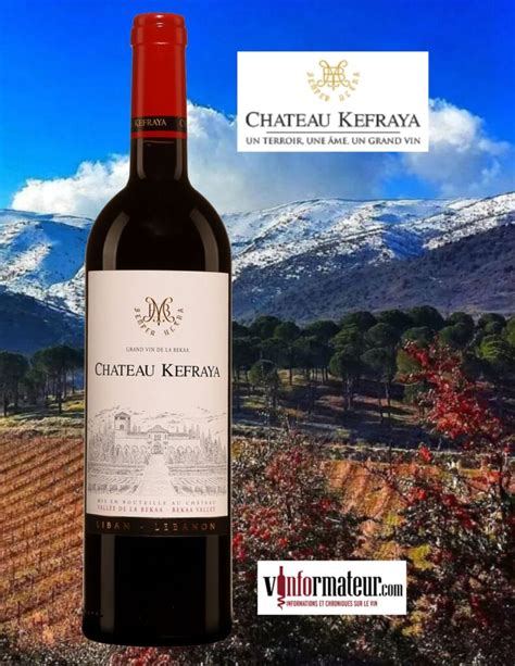 Architecture du Château Kefraya dominant les vignobles