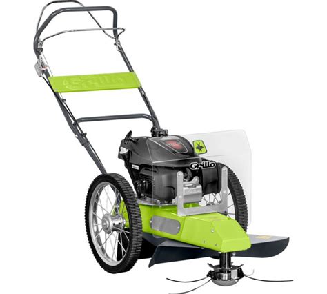 Vue d'ensemble de la débroussailleuse Grillo HWT 600 WD sur un terrain en pente