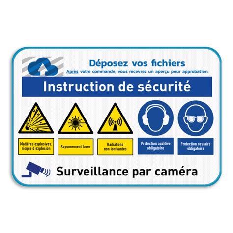 Panneau de sécurité avec symboles d'interdiction et d'avertissement pour motobineuse
