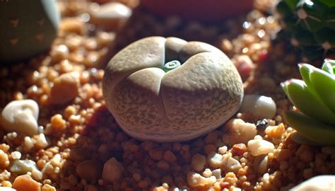 Plantes cailloux (Lithops) dans leur milieu naturel