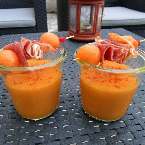 Soupe de melon et jambon serrano