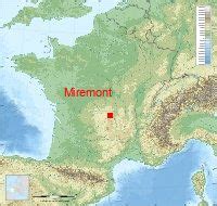 Carte de localisation de Miremont