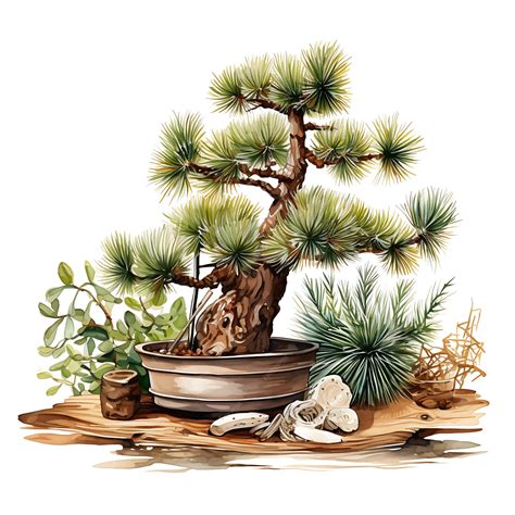 Illustration d'un bonsaï typique