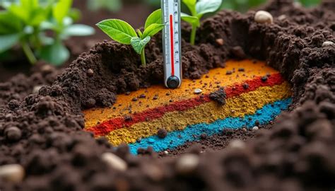 schéma de l'impact du paillis sur la température du sol