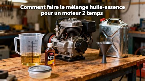 Diagramme des proportions huile/essence pour moteur 2 temps