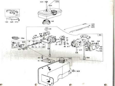 Schéma éclaté d'un moteur Briggs & Stratton 5 CV des années 70