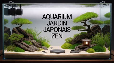 aquarium transformé en jardin japonais