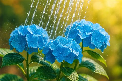 Arrosage régulier de l'hortensia