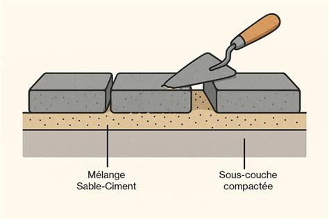 Illustration de l'application du mélange sable et lithothamne avec un griffage léger