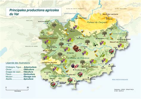 Schéma des flux de main-d'œuvre agricole en région PACA