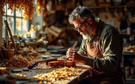 Artisan travaillant des éclisses de noisetier