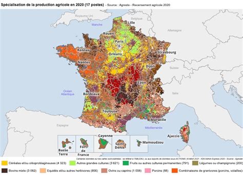 Carte de l'Italie mettant en évidence les principaux pôles de production agricole et d'engrais