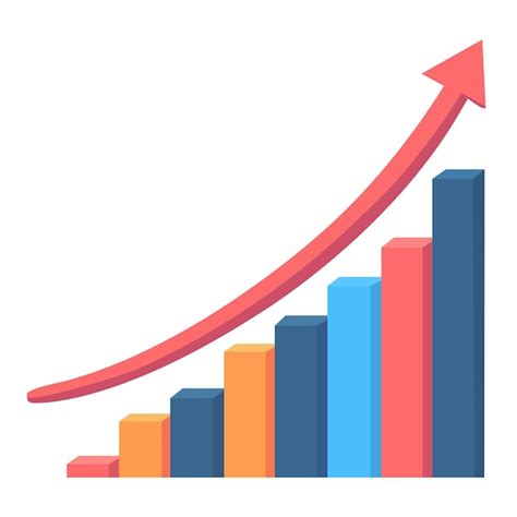 Graphique de progression ascendante