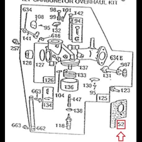 Schéma éclaté d'un moteur Briggs & Stratton Classic 35 avec identification des pièces