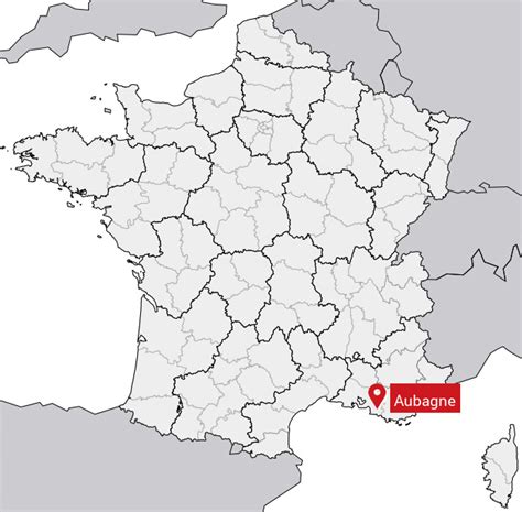 Localisation des Paluds à Aubagne sur une carte