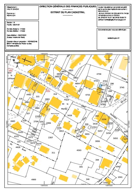 Plan cadastral simplifié du quartier des Clématites à Cournon-d'Auvergne localisant le numéro 5