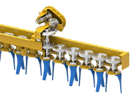 Différents types de dents de herse rotative