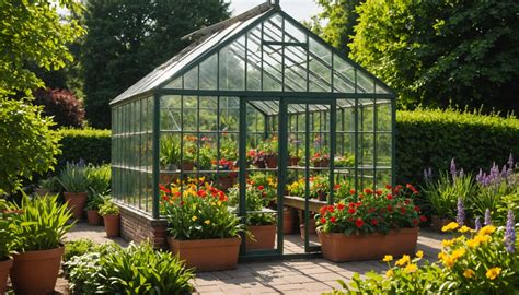 Plantes grasses variées dans une serre en verre