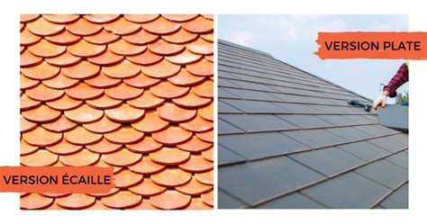 Comparaison visuelle des tuiles plates et des tuiles canal