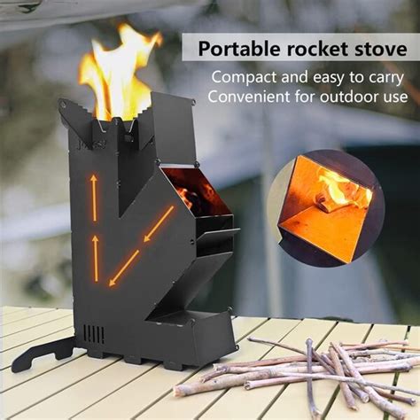 rocket stove avec du bois