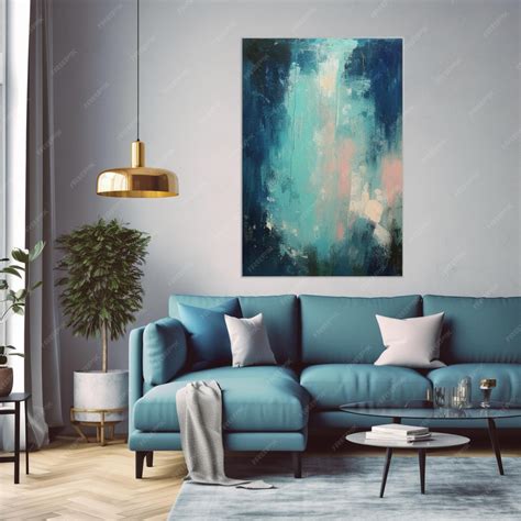 une peinture contemporaine d'hibiscus aux couleurs vives accrochée dans un salon moderne