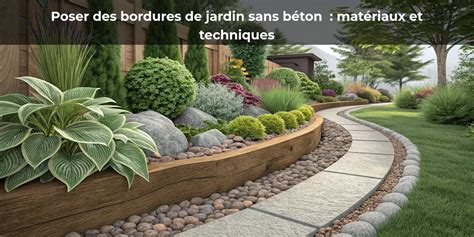 Infographie comparant les matériaux de bordures de jardin