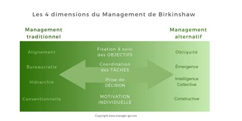 Matrice des 4 dimensions managériales de Birkinshaw