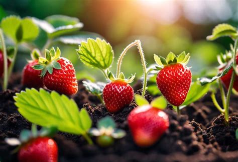 Schéma d'une guilde de jardinage : association de fraisiers, légumineuses et plantes compagnes