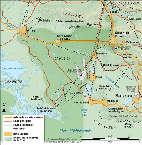 Carte de La Crau avec points d'intérêt