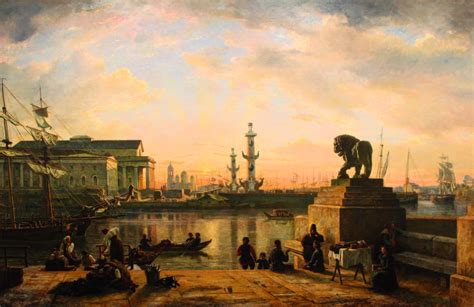 Représentation artistique de la Neva à Saint-Pétersbourg