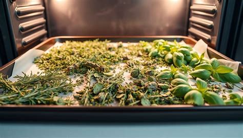 Processus de séchage des herbes aromatiques