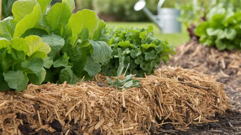 Exemple de paillage pour contrôler les mauvaises herbes