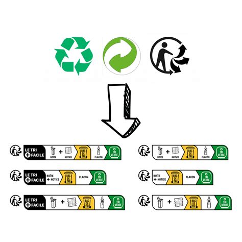 Infographie expliquant le logo Triman et l'Info-tri