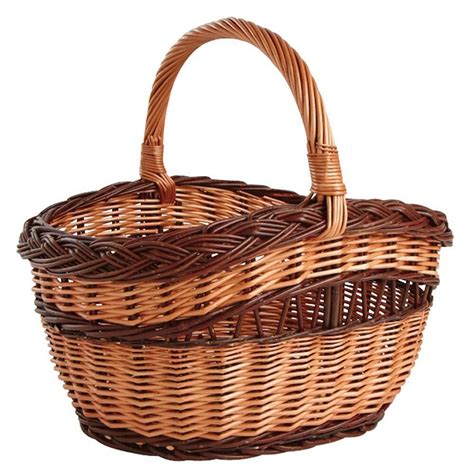 image d'un cueilleur avec un panier en osier