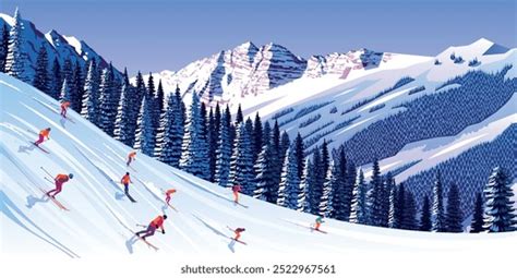 Paysage hivernal du Haut-Doubs avec skieurs de fond