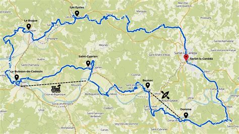Carte des parcours de la Randonnée des Fruitières