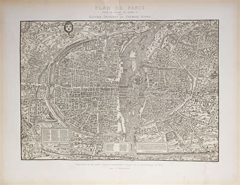Plan ancien de Paris sous l'Ancien Régime