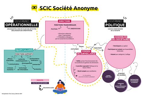 Schéma de la gouvernance d'une SCIC
