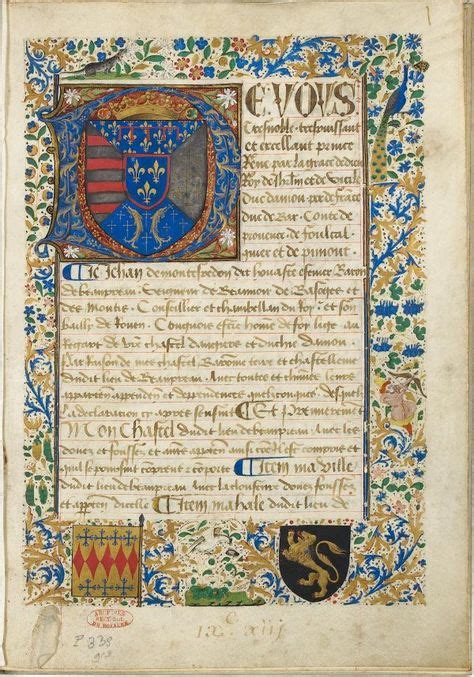 Manuscrit médiéval enluminé