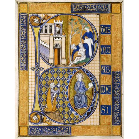 Exemple de lettrine historiée