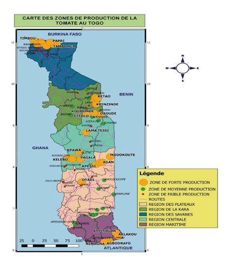 Carte des zones de production biologique dans le Cognac