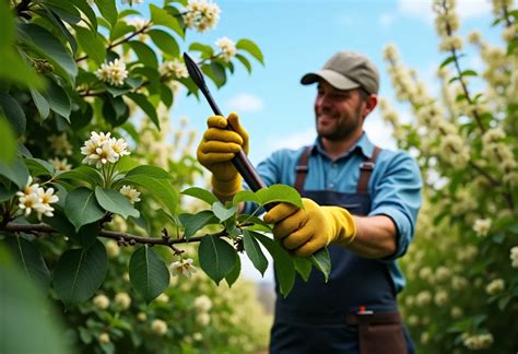 Graphique montrant la période idéale de taille selon les saisons