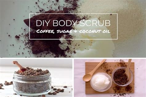 Produits de beauté faits maison à base de marc de café