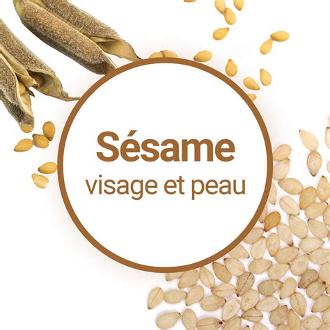 Produits cosmétiques à base d'huile de sésame