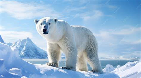 Illustration d'un Ours Sinistre dans son habitat naturel enneigé