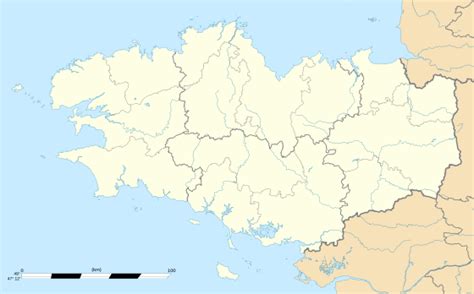 Plan de localisation de Bohars en Bretagne